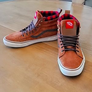 VANS SK8-HI MTE ALL WEATHER Glazed Ginger Brown marshmallow Skate suede Shoes